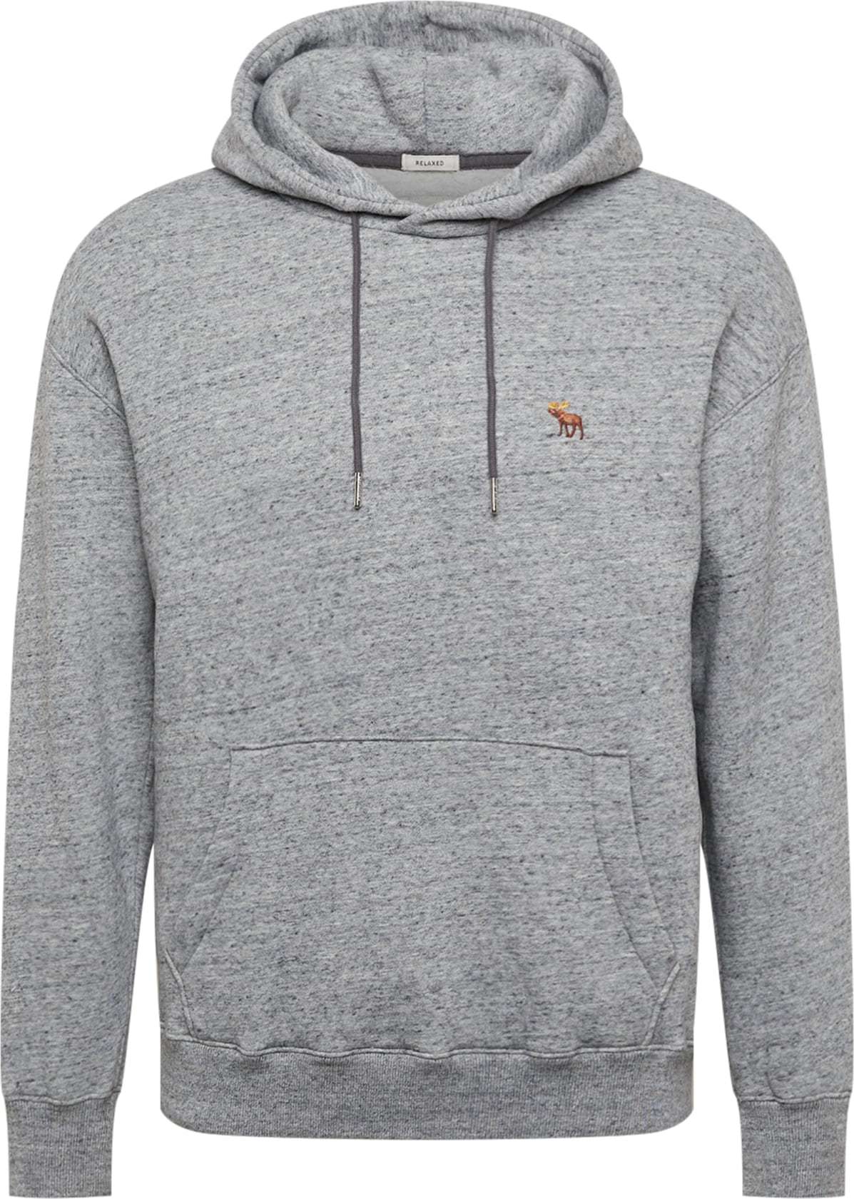 Abercrombie & Fitch Mikina šedá / hnědá