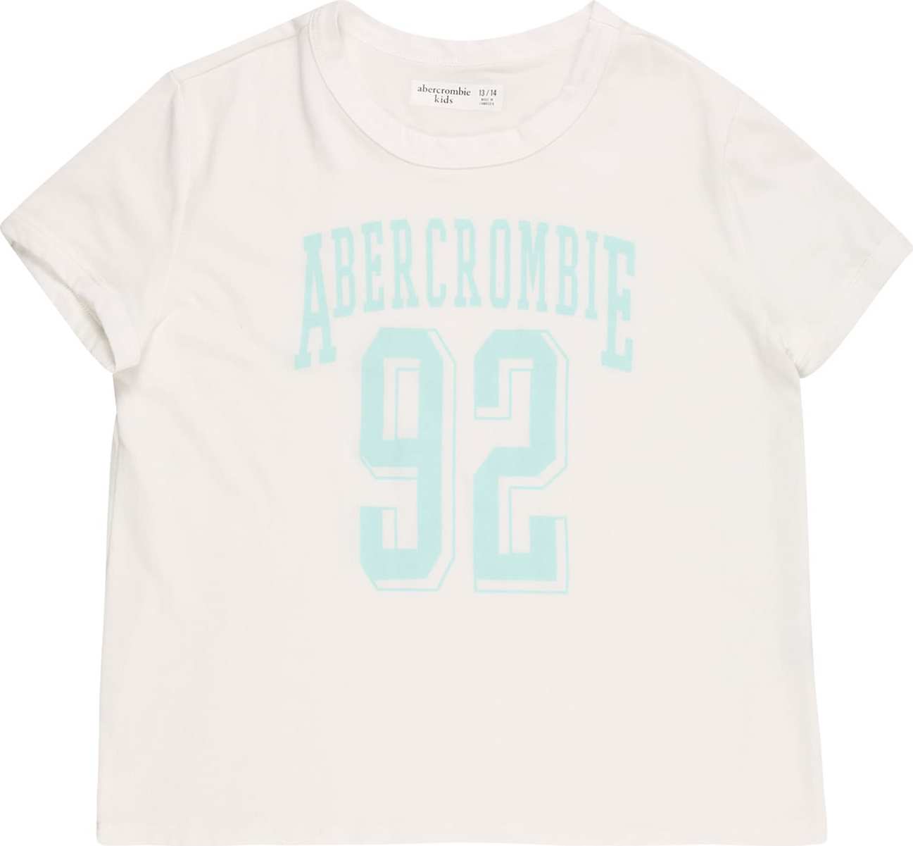 Abercrombie & Fitch Tričko bílá / světlemodrá