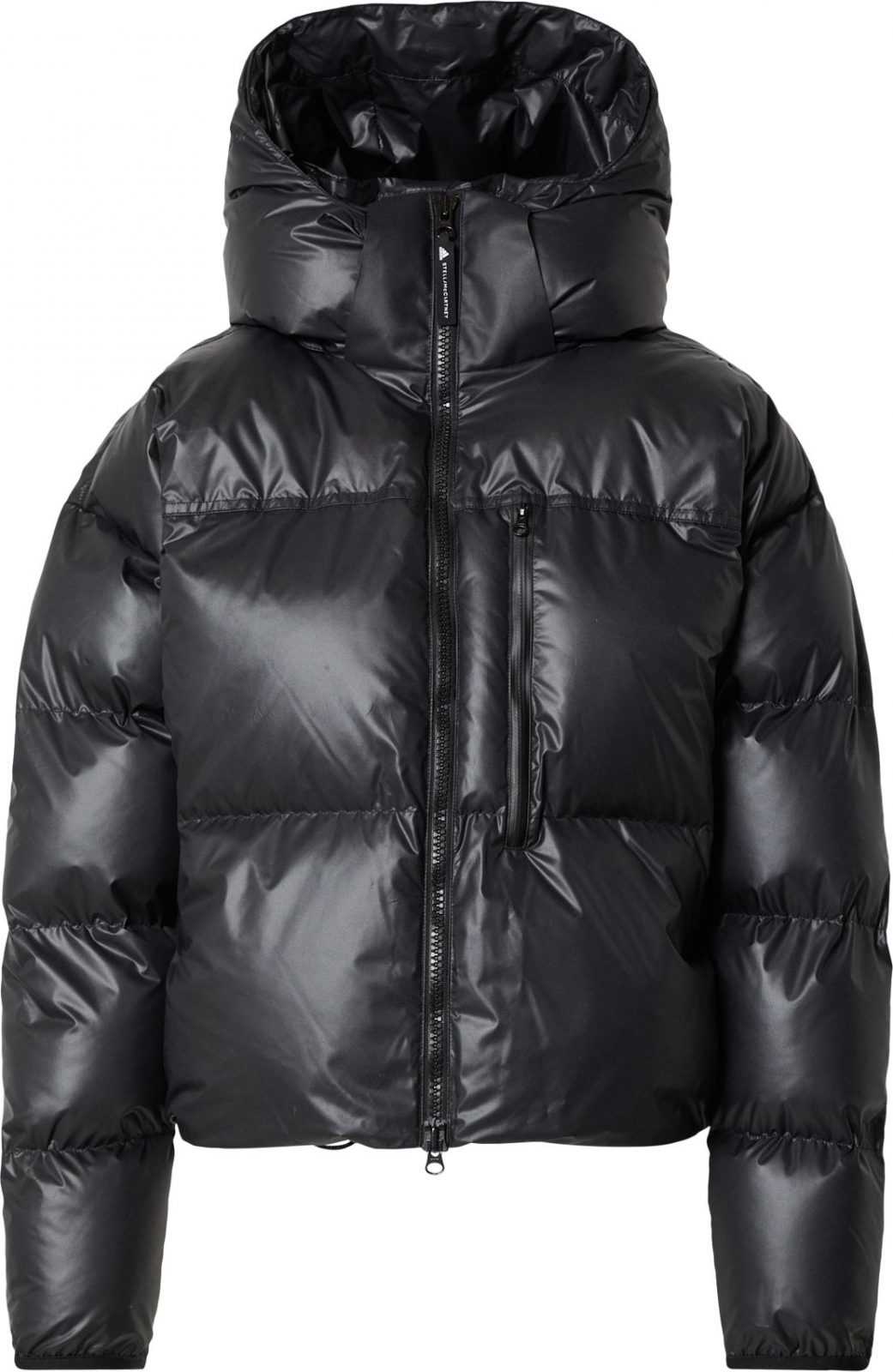 adidas by Stella McCartney Sportovní bunda černá / bílá