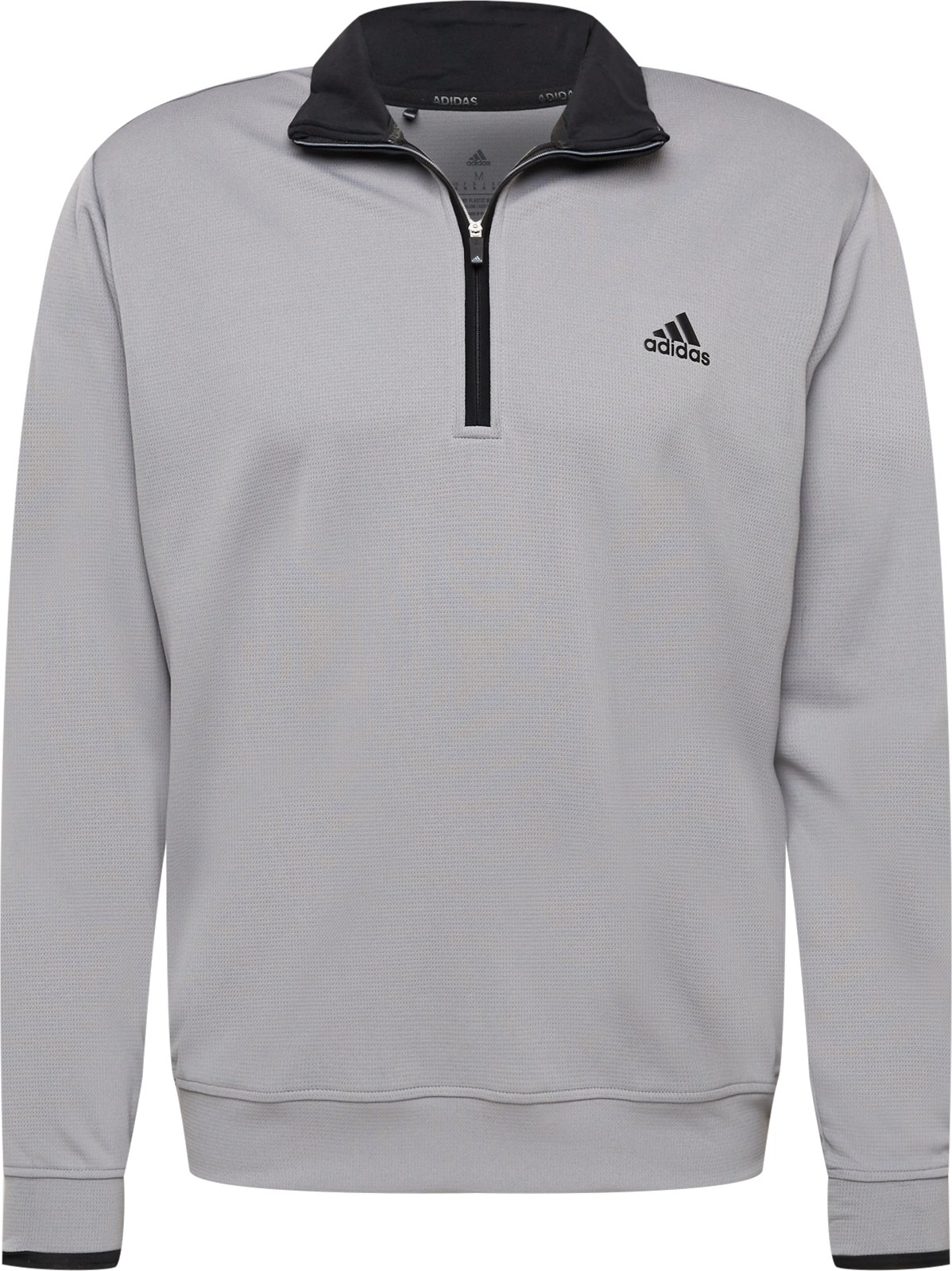 adidas Golf Sportovní mikina černá / světle šedá