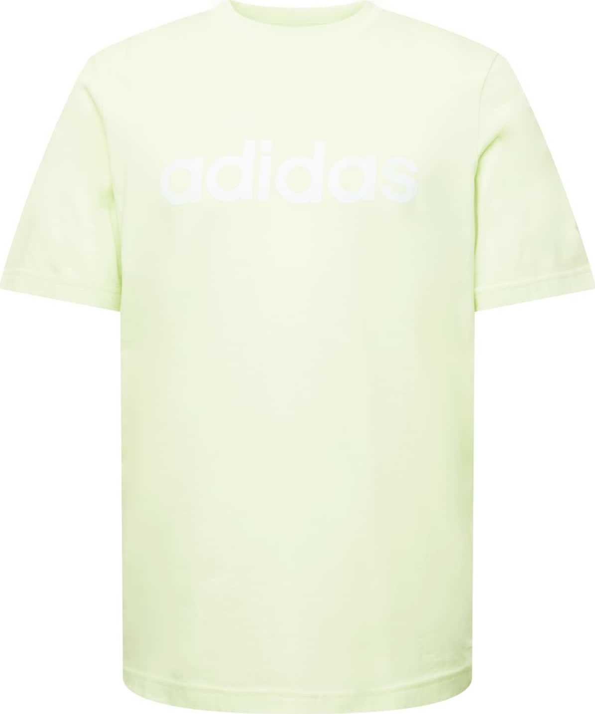 ADIDAS PERFORMANCE Funkční tričko pastelově zelená / bílá
