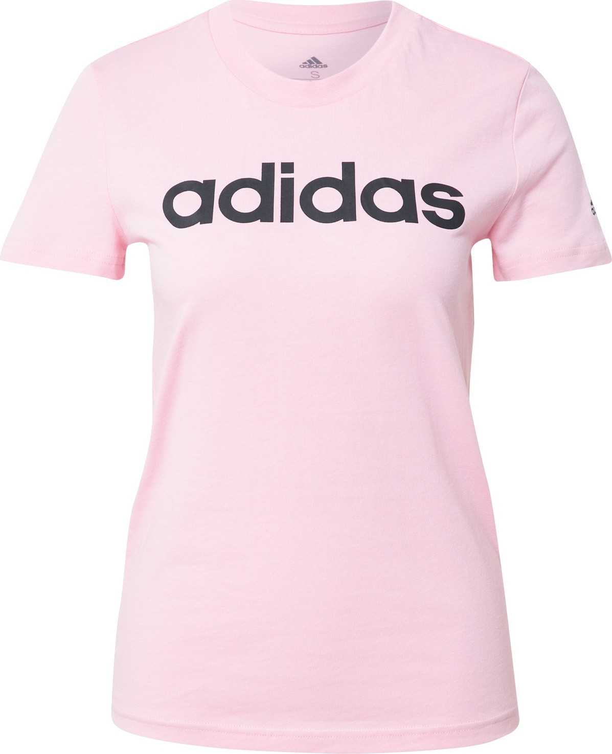 ADIDAS ORIGINALS Tričko světle růžová / černá
