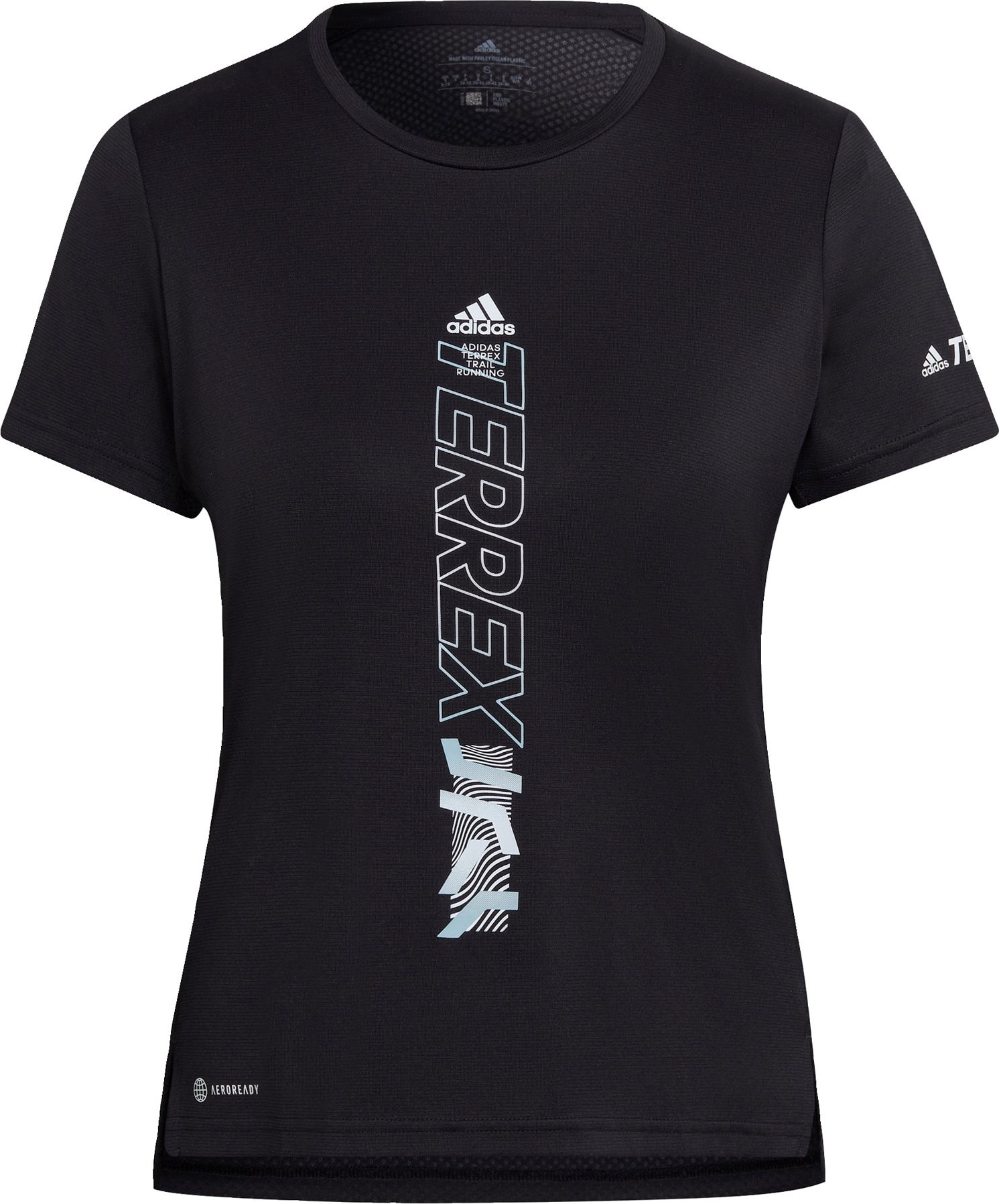 adidas Terrex Funkční tričko 'Terrex Agravic' černá / bílá