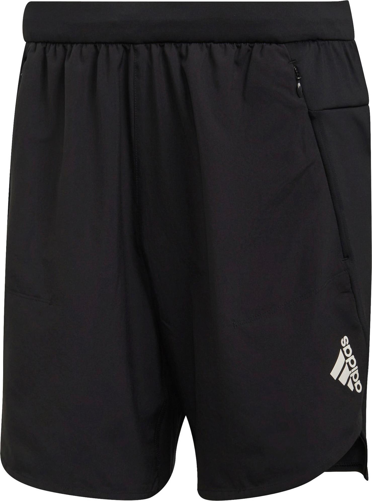 ADIDAS PERFORMANCE Sportovní kalhoty 'Designed for Training' černá / bílá