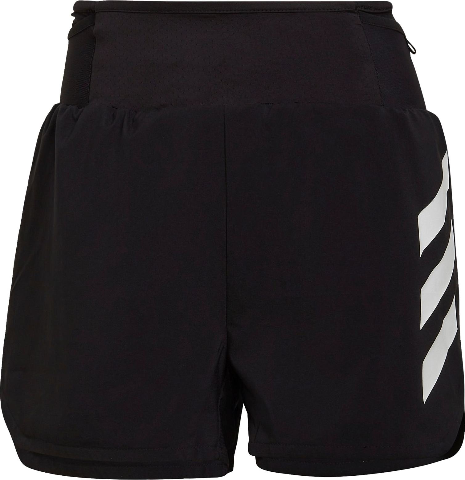 adidas Terrex Sportovní kalhoty černá / bílá