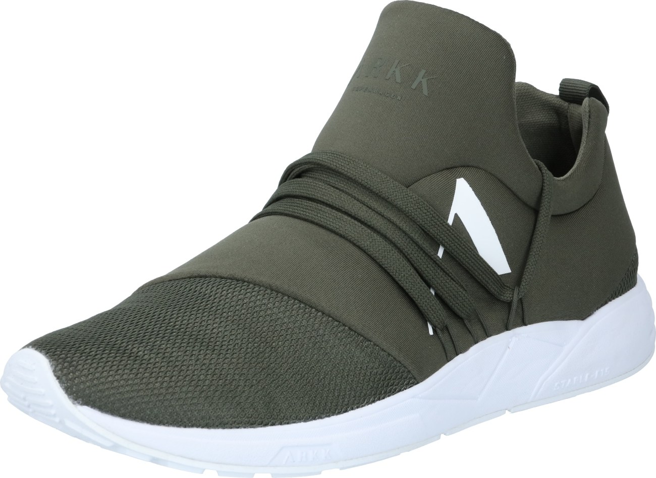 ARKK Copenhagen Tenisky 'Raven' bílá / khaki