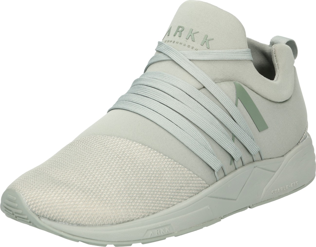 ARKK Copenhagen Tenisky 'Raven' pastelově zelená / khaki