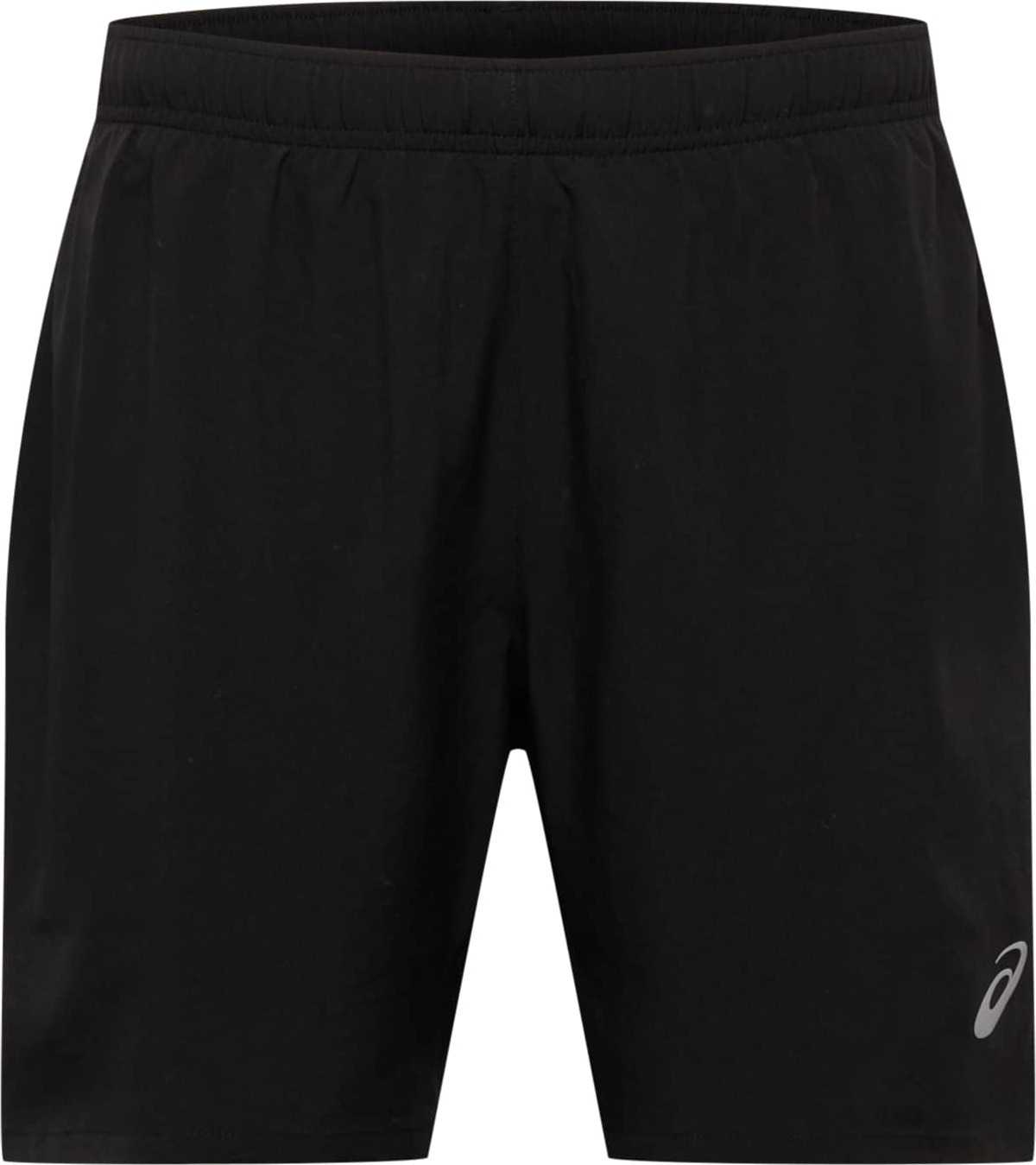 ASICS Sportovní kalhoty 'Core' černá / stříbrná