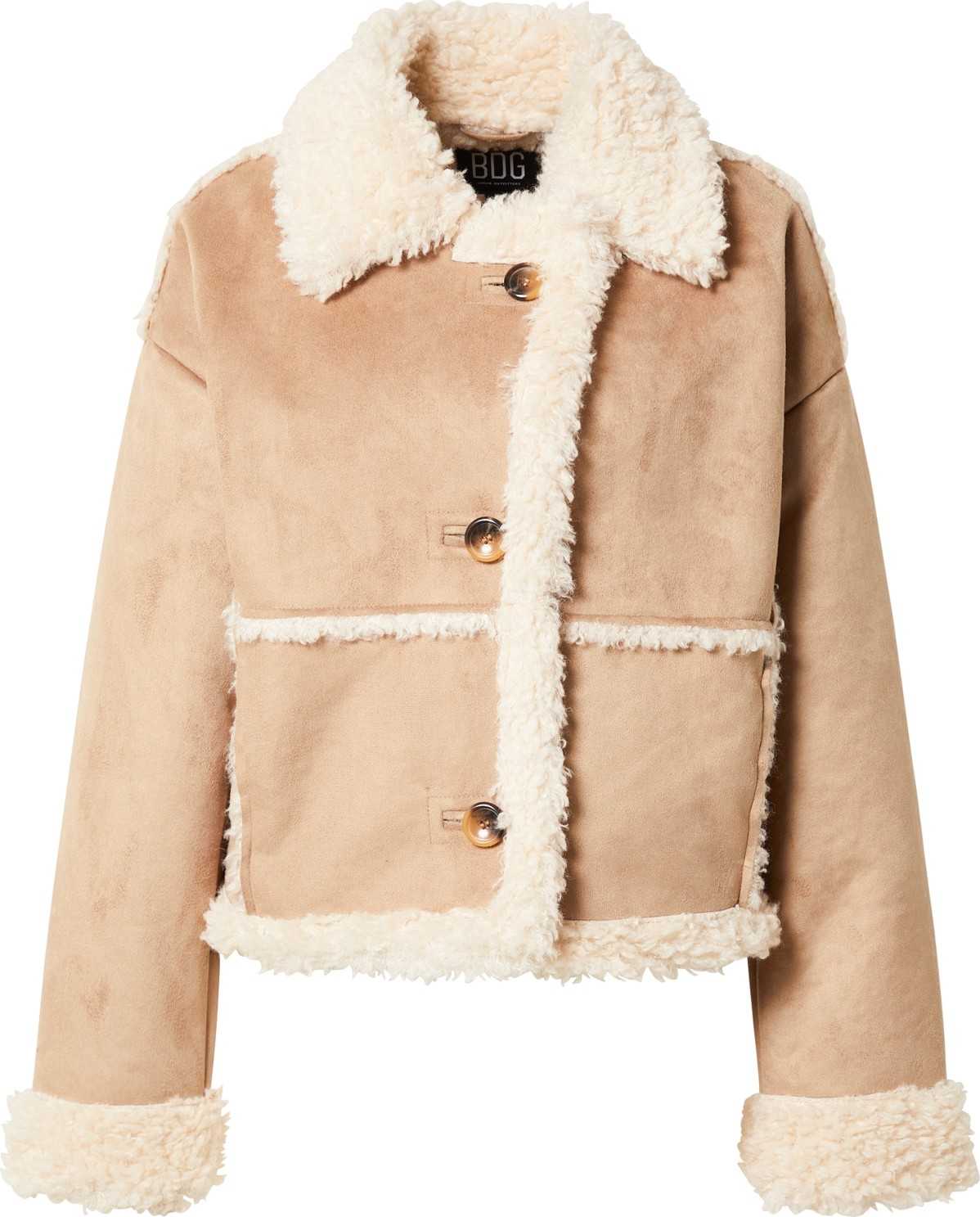 BDG Urban Outfitters Přechodná bunda 'MARY' béžová / tmavě béžová