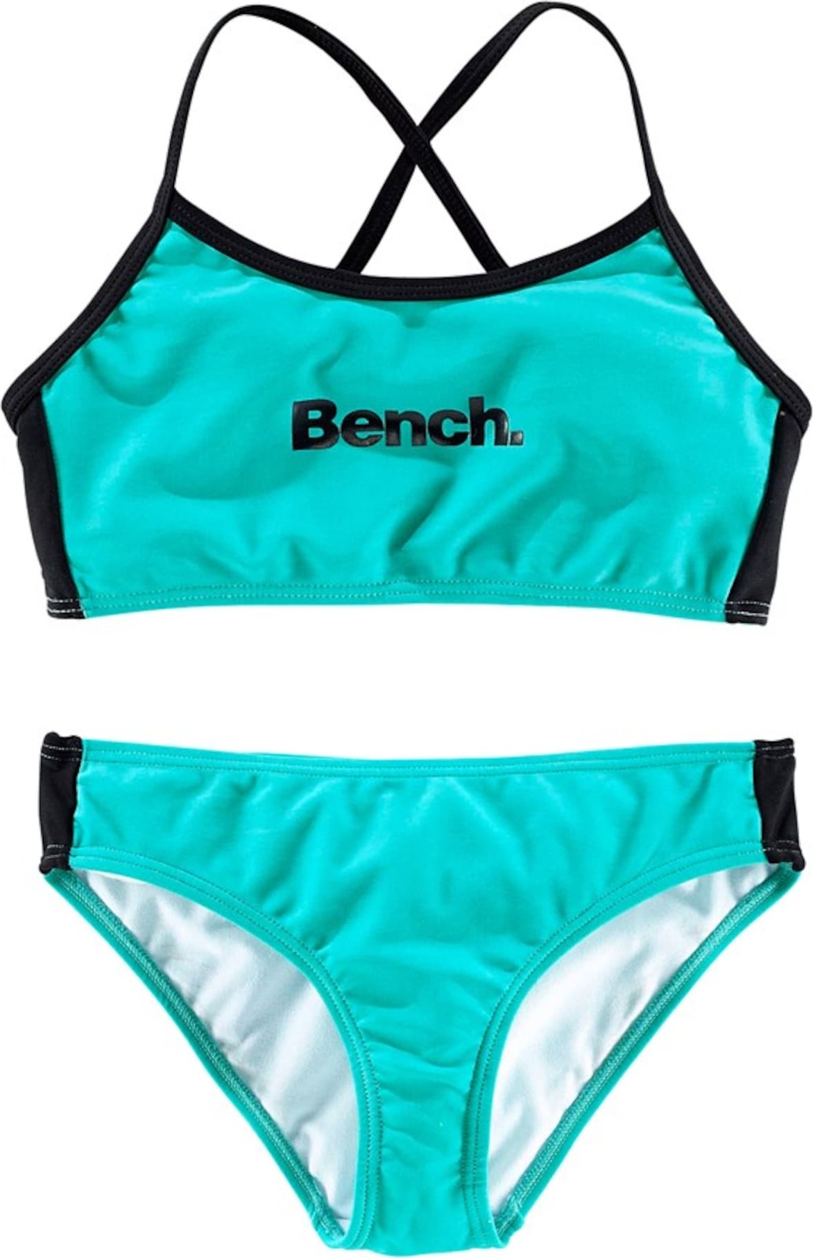 BENCH Sportovní plavky tyrkysová / černá