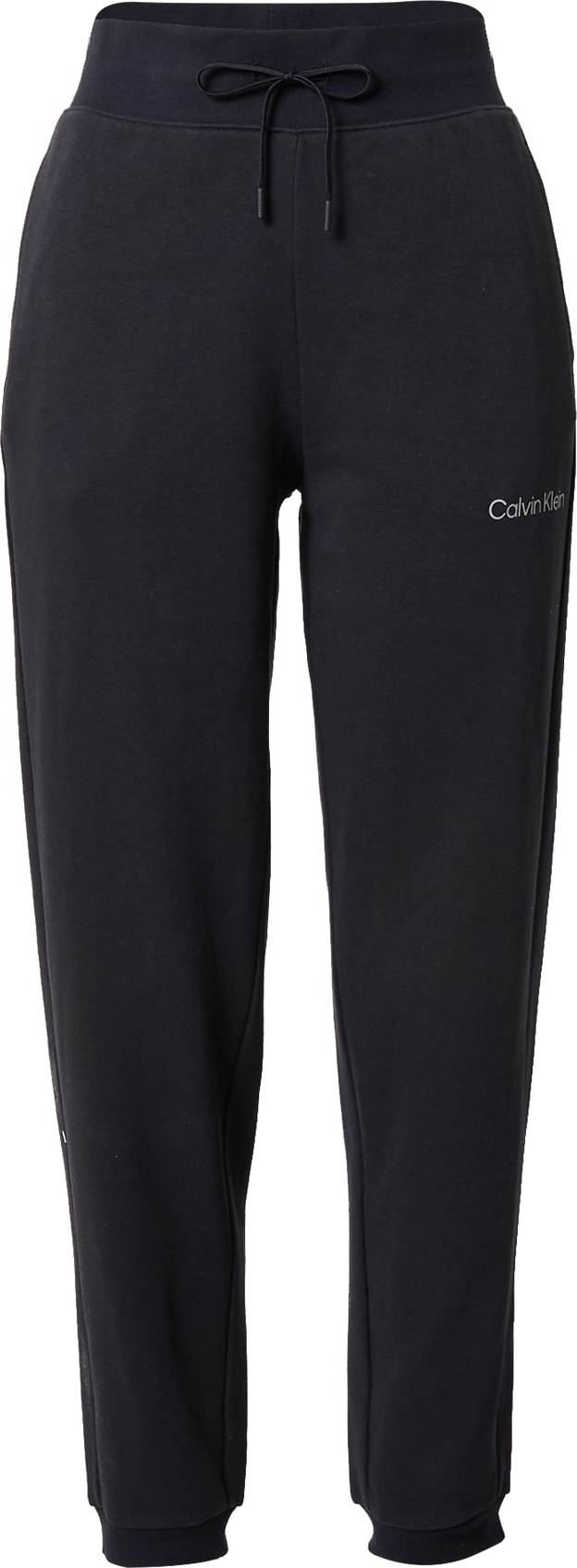 Calvin Klein Performance Sportovní kalhoty černá / bílá