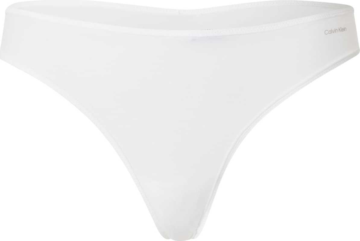 Calvin Klein Underwear Tanga bílá / šedá