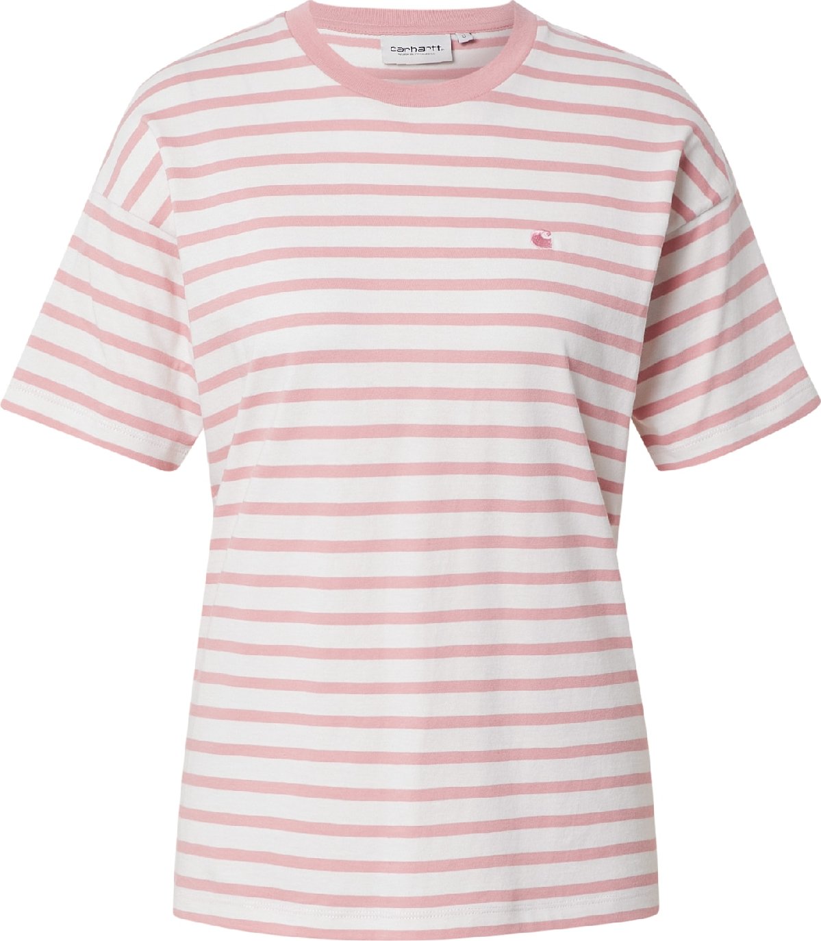 Carhartt WIP Tričko 'Robie' starorůžová / bílá