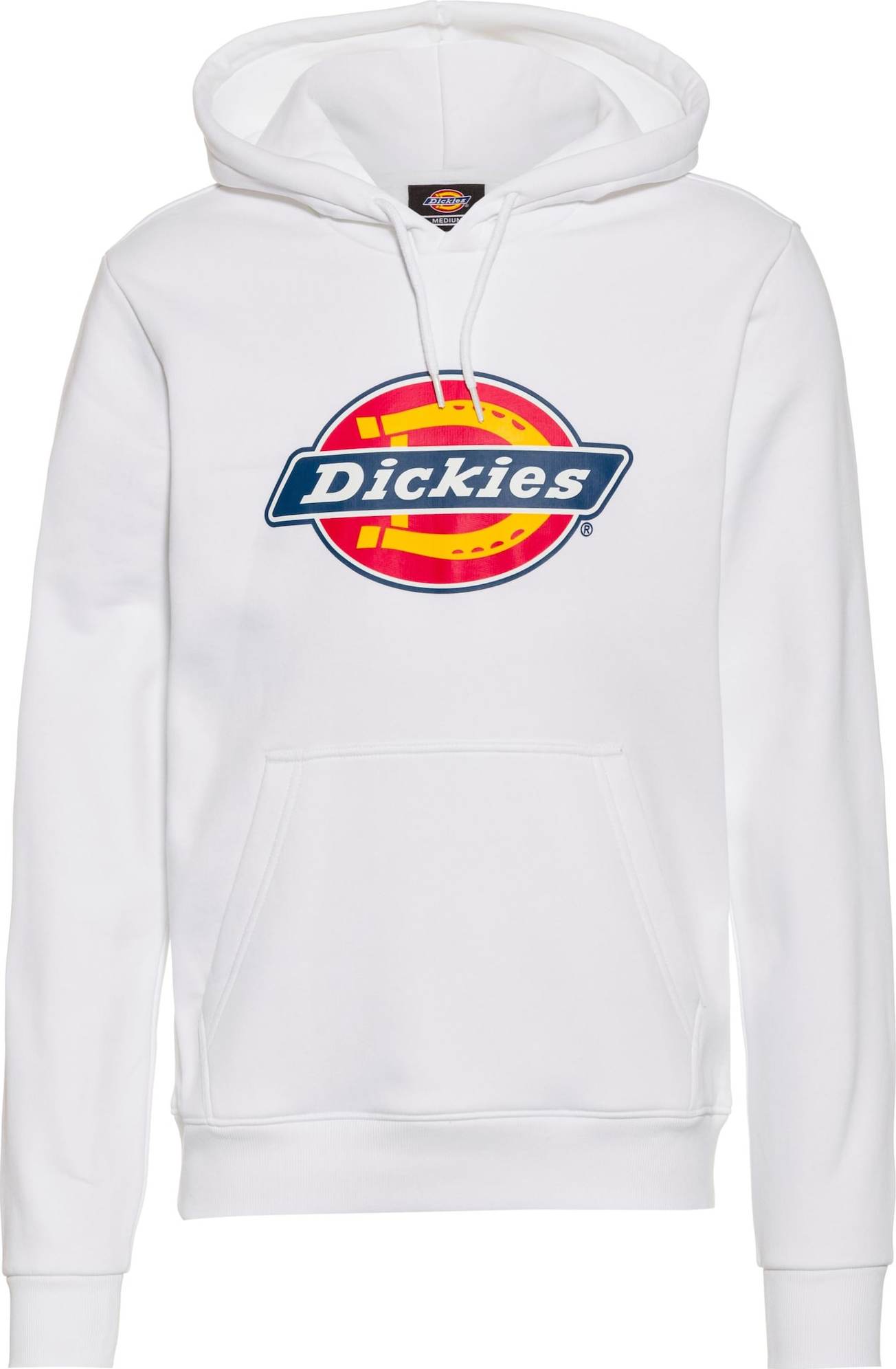 DICKIES Mikina 'Icon Logo' bílá / tmavě žlutá / červená / tmavě modrá