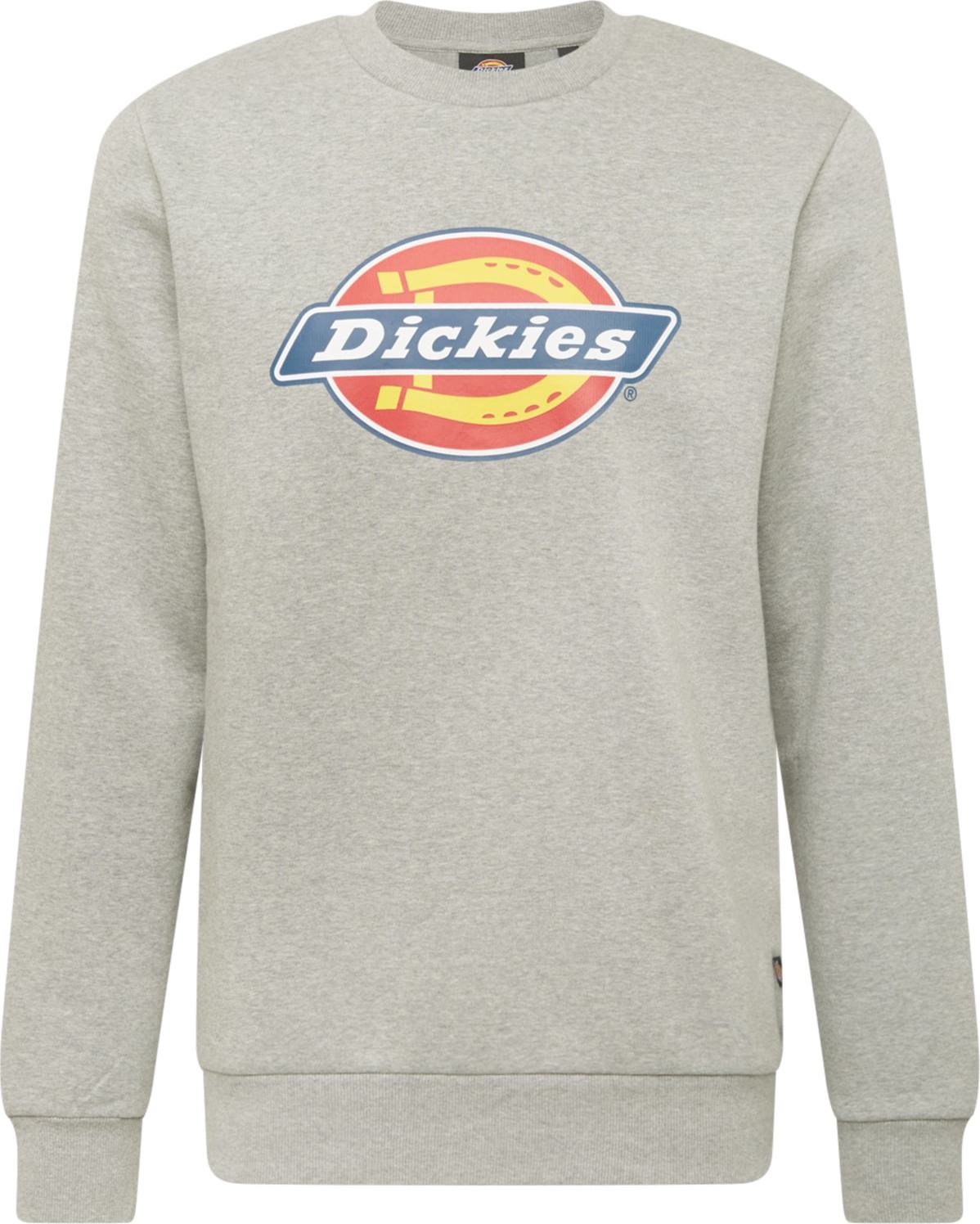 DICKIES Mikina 'Icon Logo' šedý melír / červená / modrá / žlutá / bílá