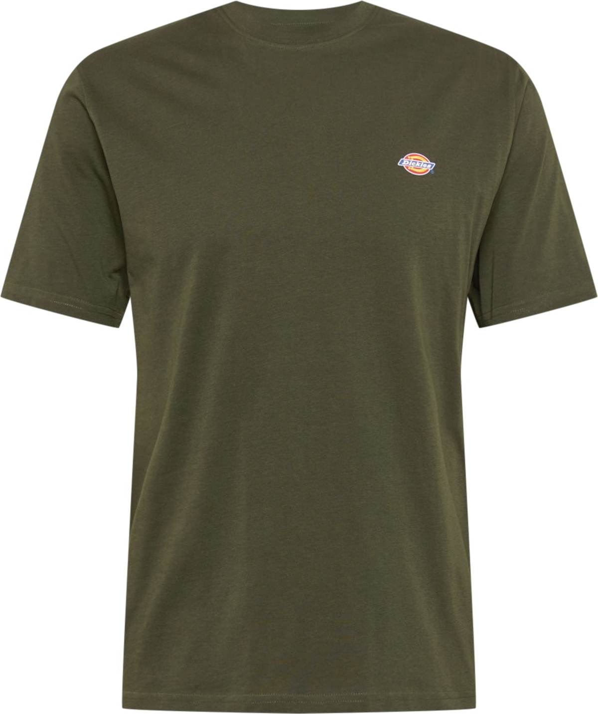 DICKIES Tričko 'Mapleton' olivová / limone / královská modrá / bílá / grenadina