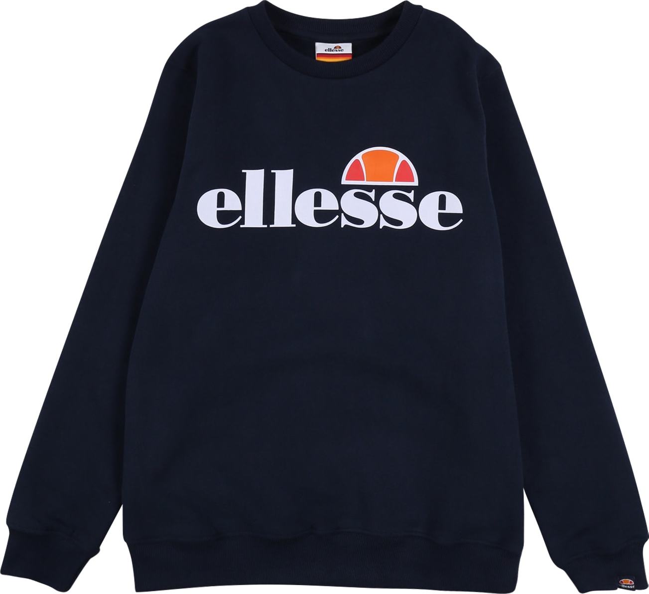 ELLESSE Mikina 'Siobhen' námořnická modř / bílá / oranžová / červená