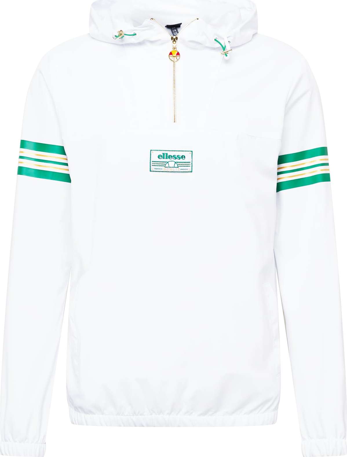 ELLESSE Přechodná bunda 'Arbitra' bílá / zelená / zlatá