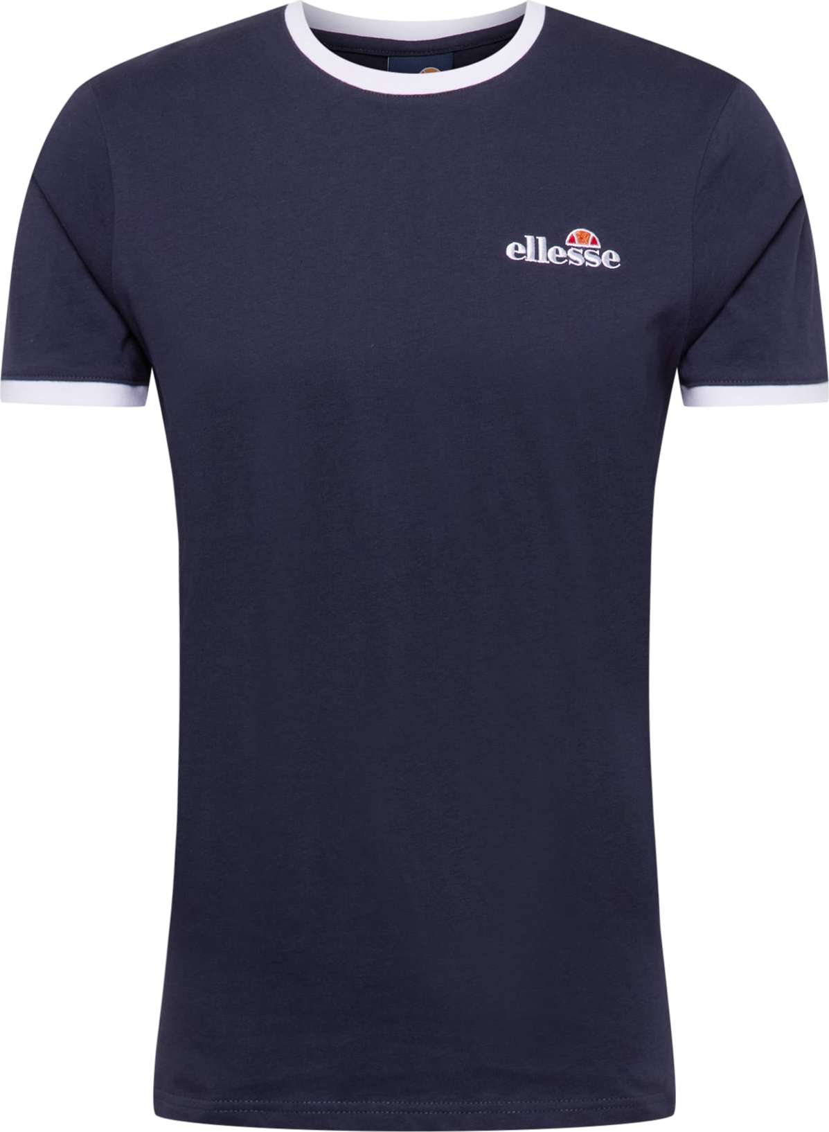 ELLESSE Tričko 'Meduno' námořnická modř / bílá / oranžová / ohnivá červená