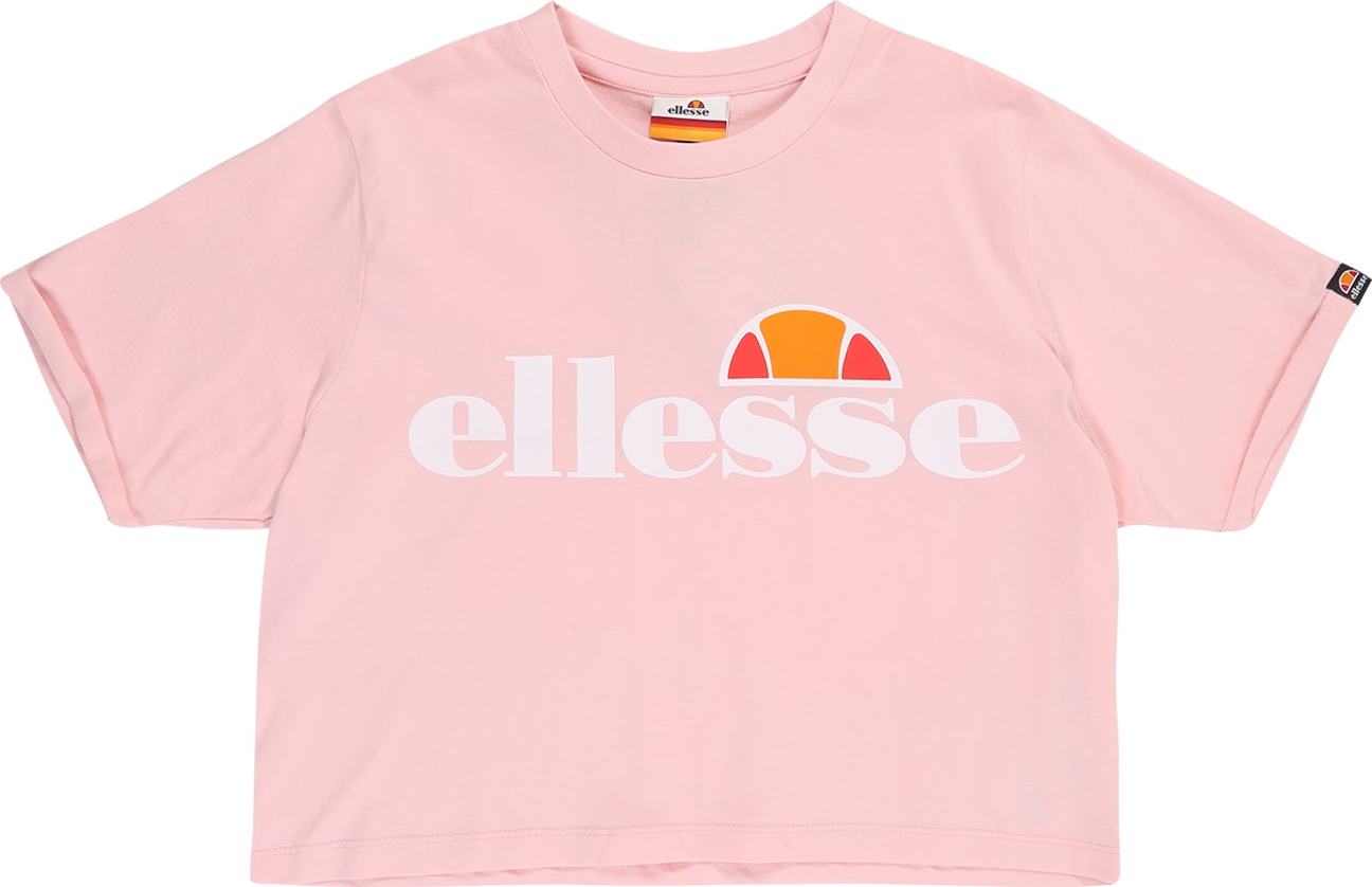 ELLESSE Tričko 'NICKY' růžová / bílá / oranžová / světle červená