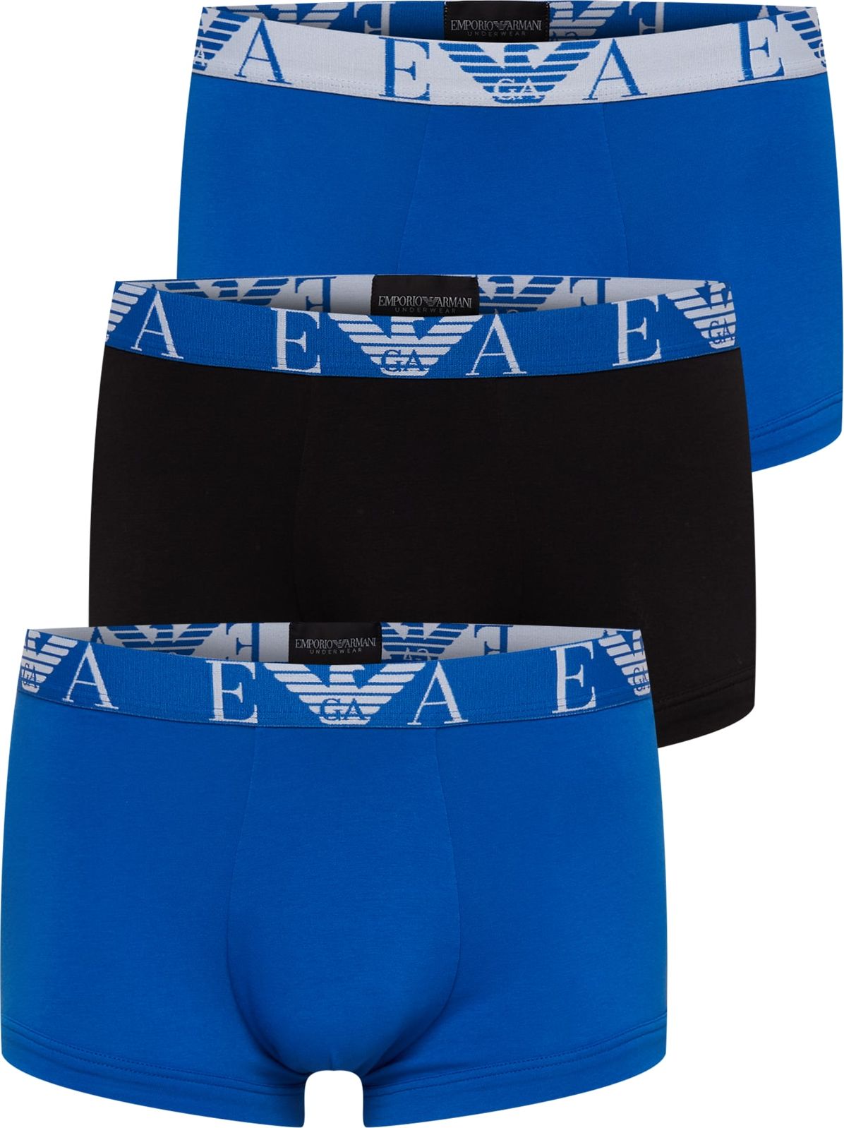 Emporio Armani Boxerky královská modrá / černá / bílá