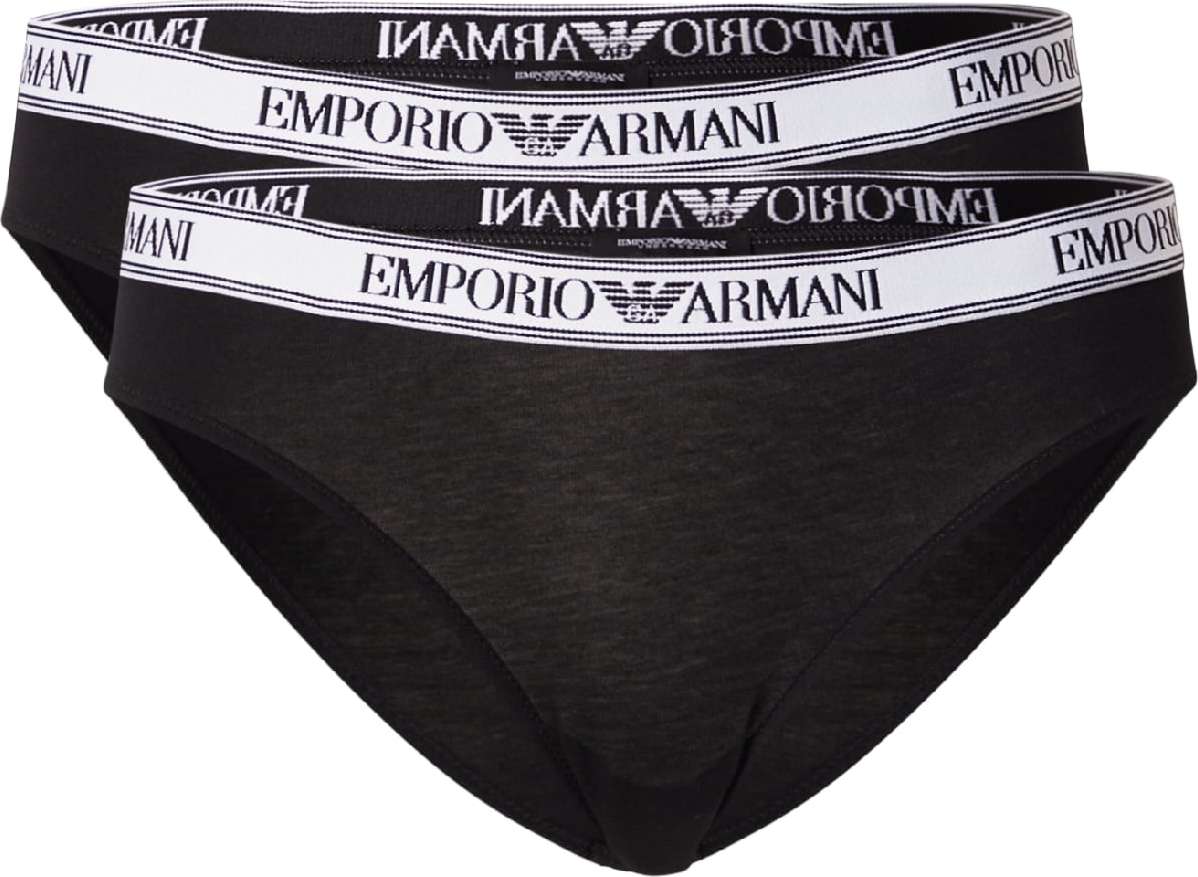 Emporio Armani Kalhotky černá / bílá