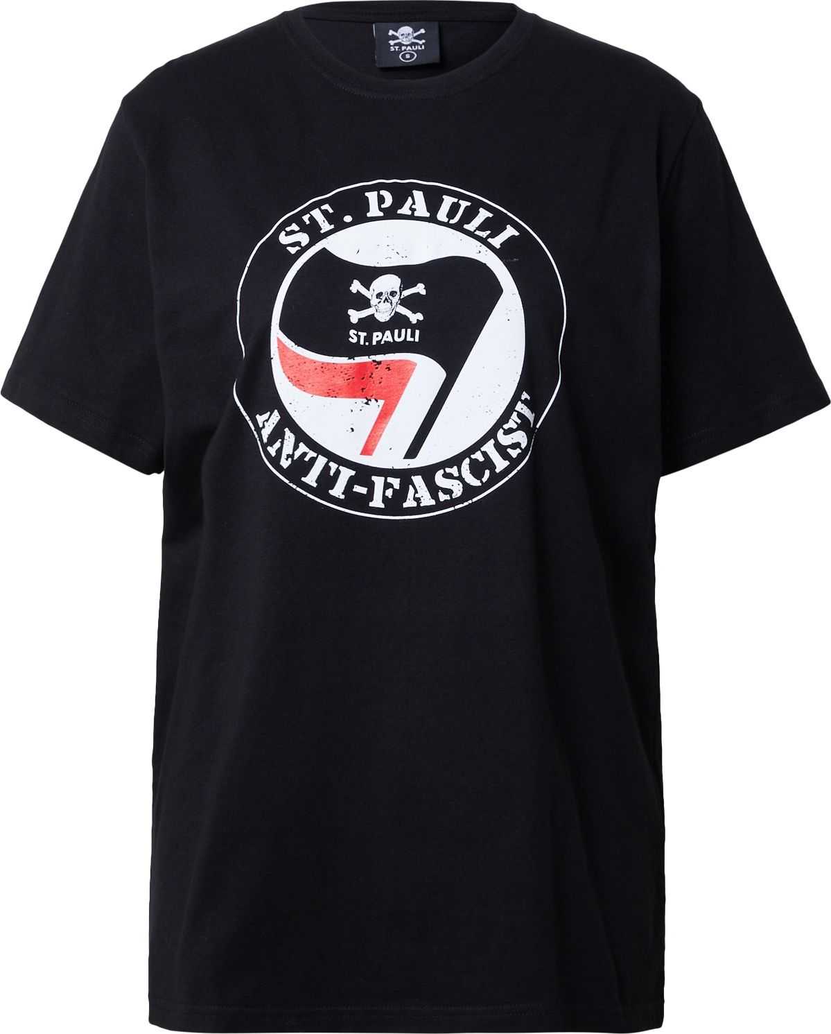 FC St. Pauli Tričko černá / bílá / světle červená