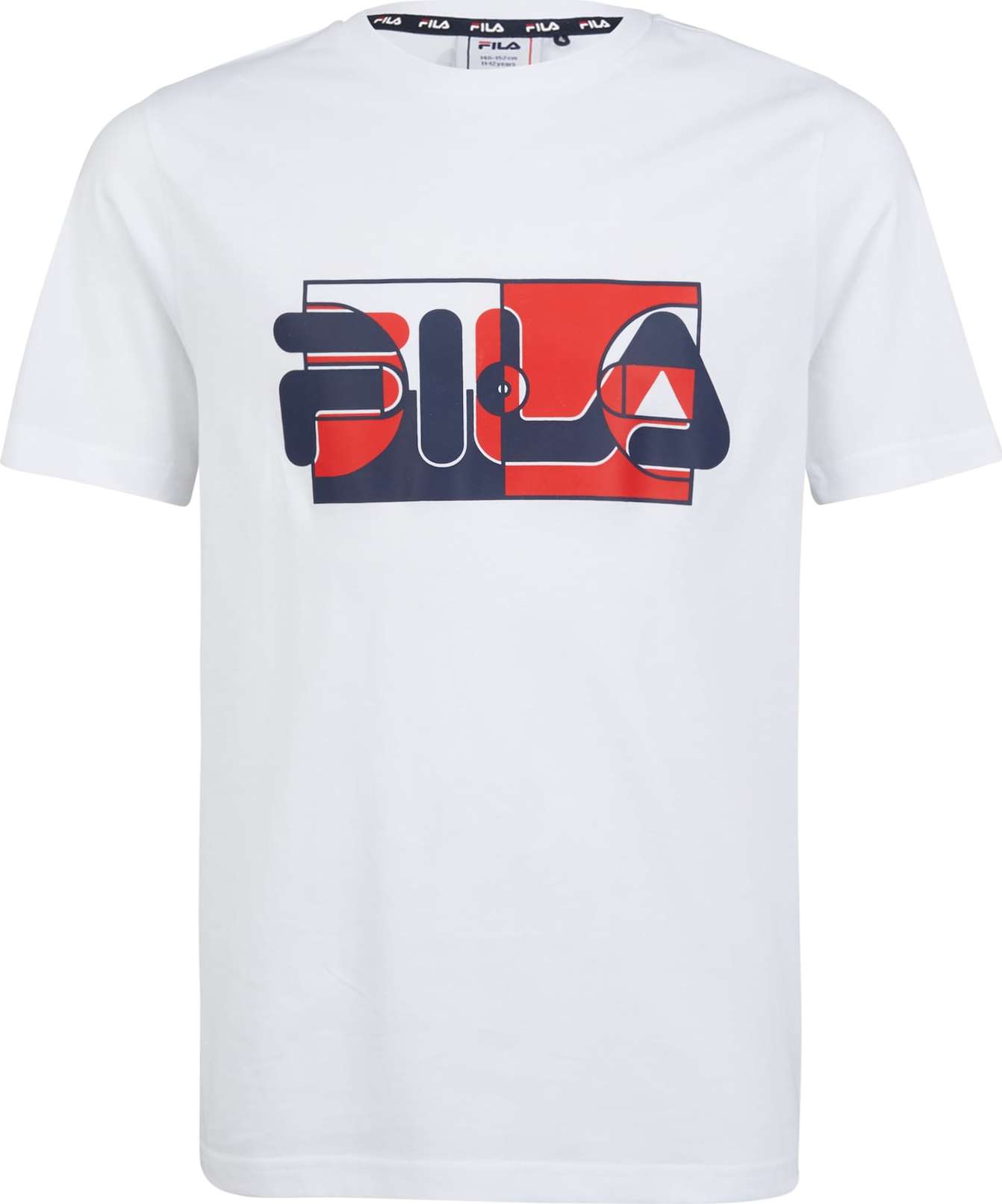 FILA Tričko bílá / marine modrá / červená
