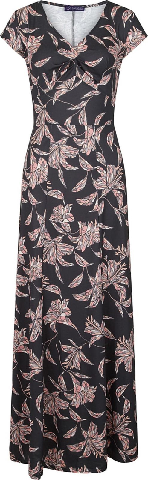 HotSquash Košilové šaty 'Gemma' černá / bílá / šedá / růžová / lenvandulová