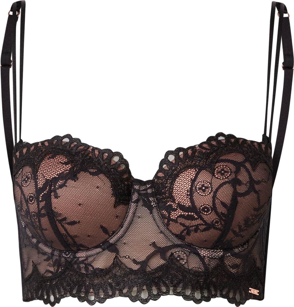 Hunkemöller Podprsenka 'Helena' černá / růžová