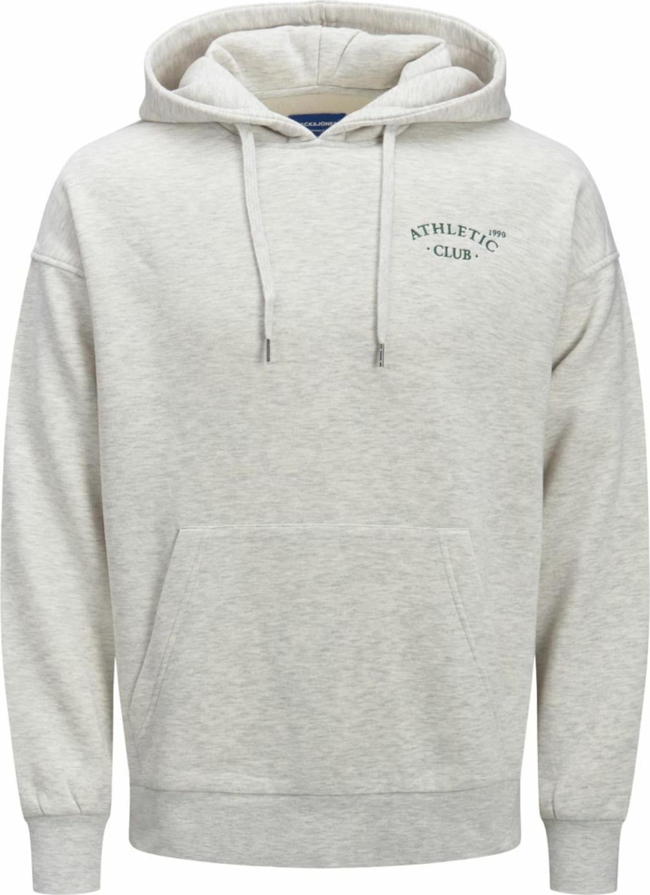 JACK & JONES Mikina 'TOBIAS' bílý melír / šedá