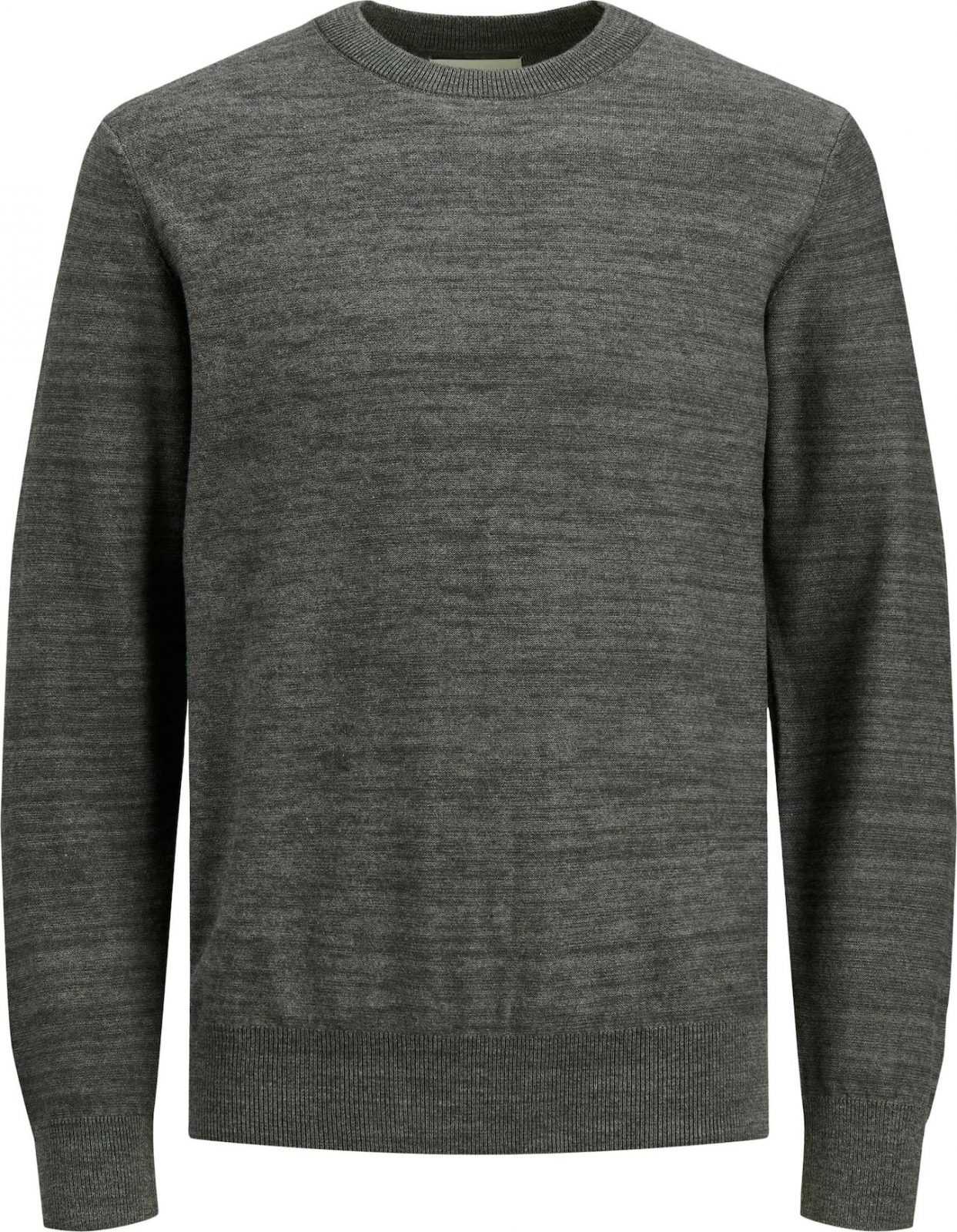 JACK & JONES Svetr 'DAVID' šedý melír