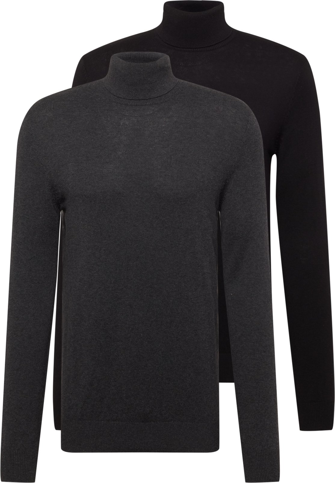 JACK & JONES Svetr 'Emil' černá / antracitová