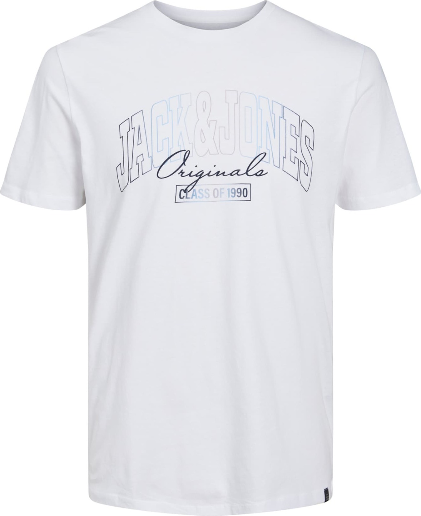 JACK & JONES Tričko 'Penny' bílá / marine modrá / černá