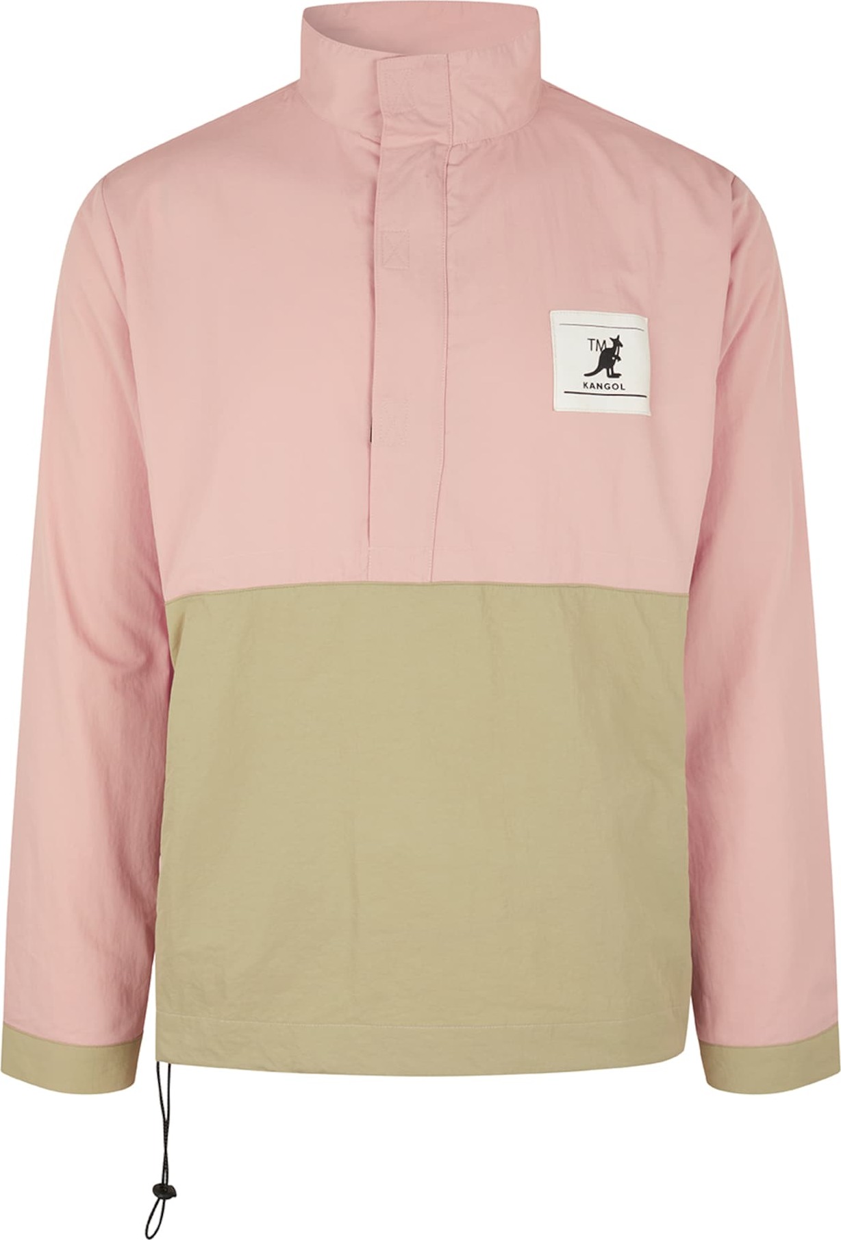 KANGOL Přechodná bunda 'Tampa' světle růžová / olivová / bílá / černá