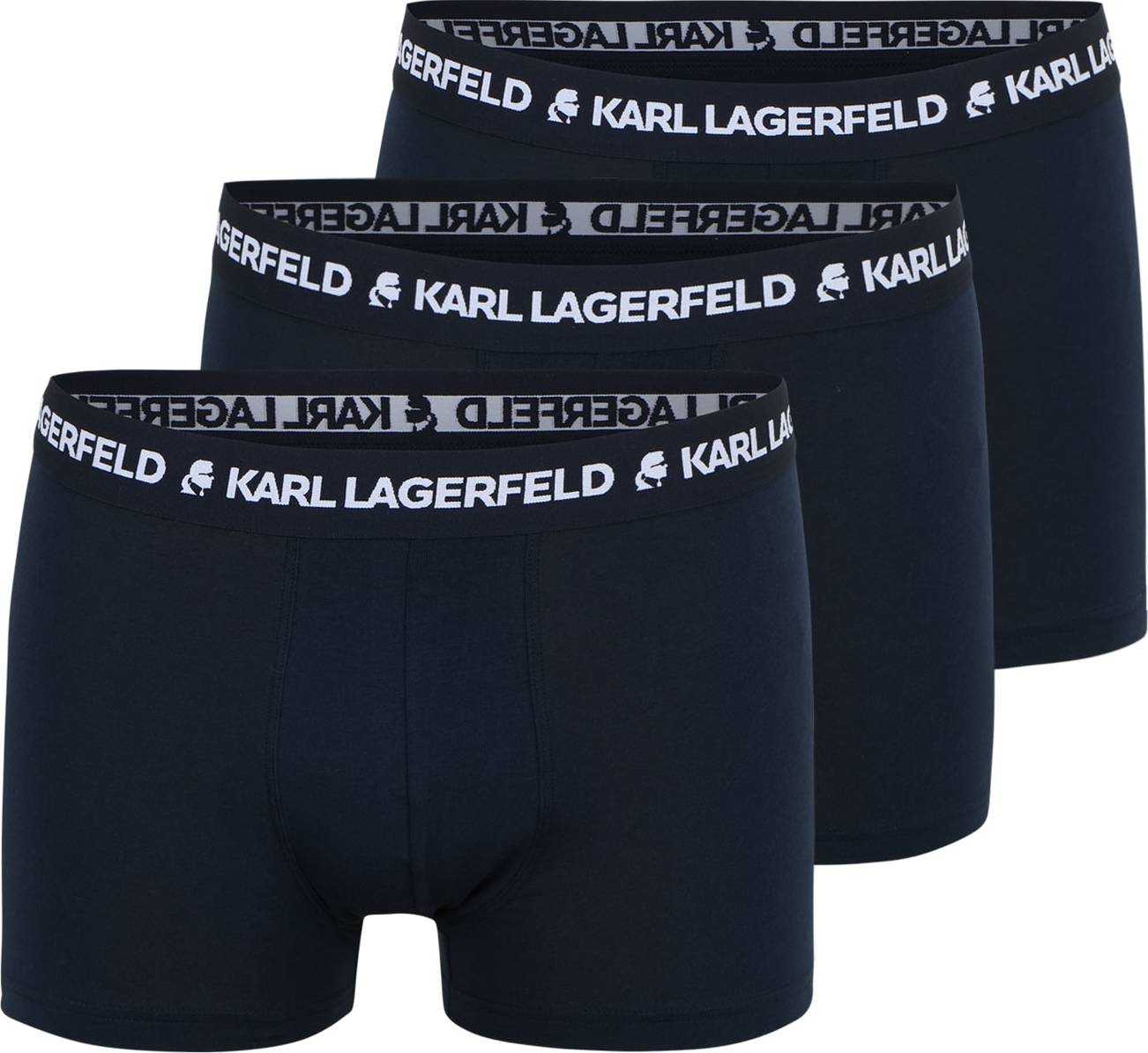 Karl Lagerfeld Boxerky námořnická modř / bílá