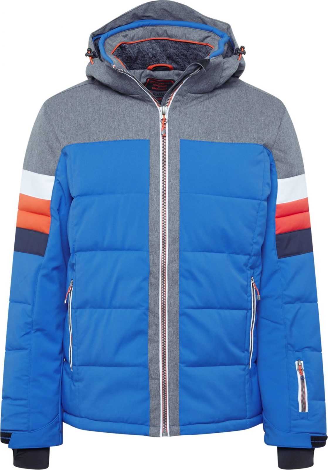 KILLTEC Outdoorová bunda 'Tirano' královská modrá / šedá / bílá / námořnická modř / oranžová