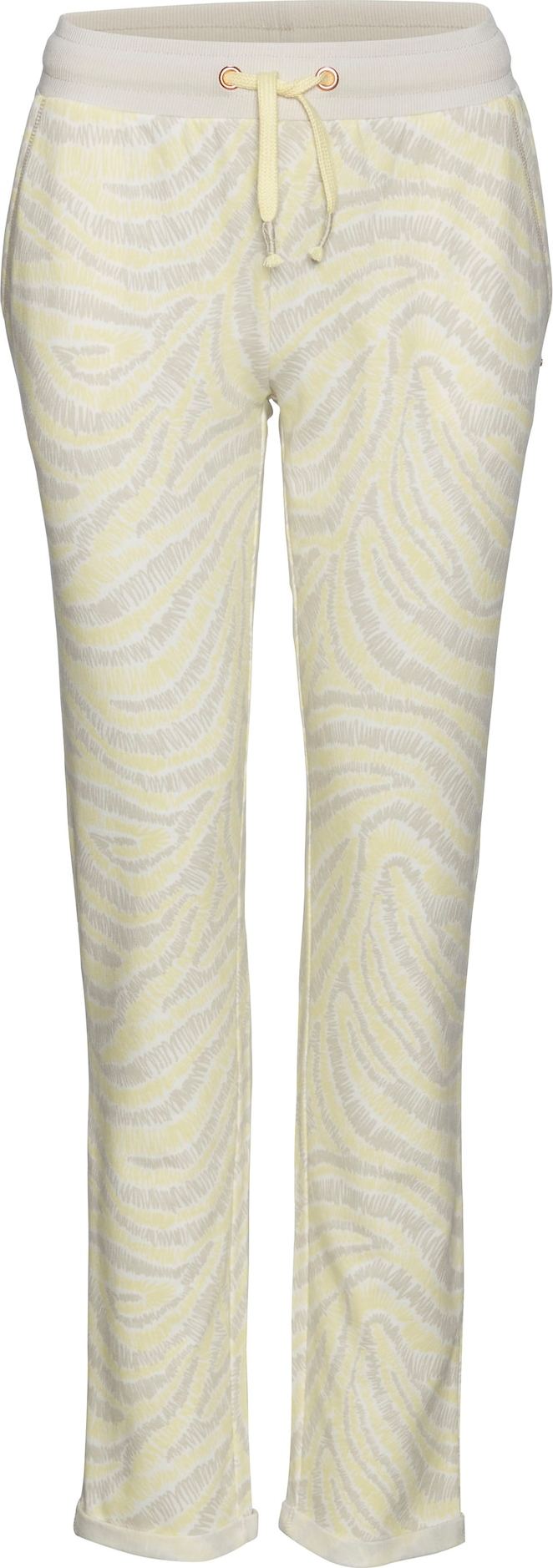 LASCANA Pyžamové kalhoty béžová / světle béžová / světle žlutá