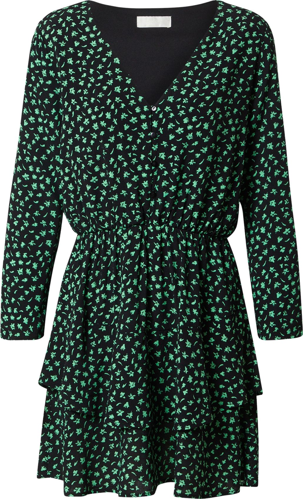 LeGer by Lena Gercke Košilové šaty 'Mara' černá / trávově zelená