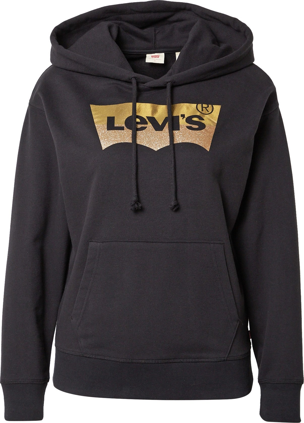 LEVI'S Mikina černá / zlatá / růžově zlatá