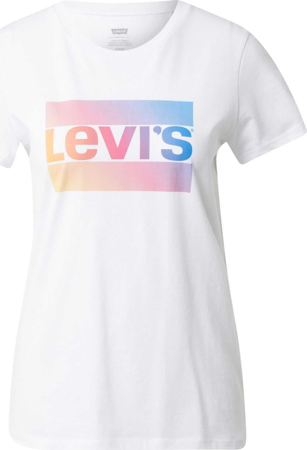 LEVI'S Tričko bílá / žlutá / pink / modrá