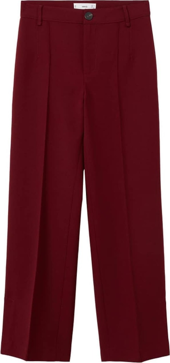 MANGO Kalhoty s puky 'Maca' červená třešeň