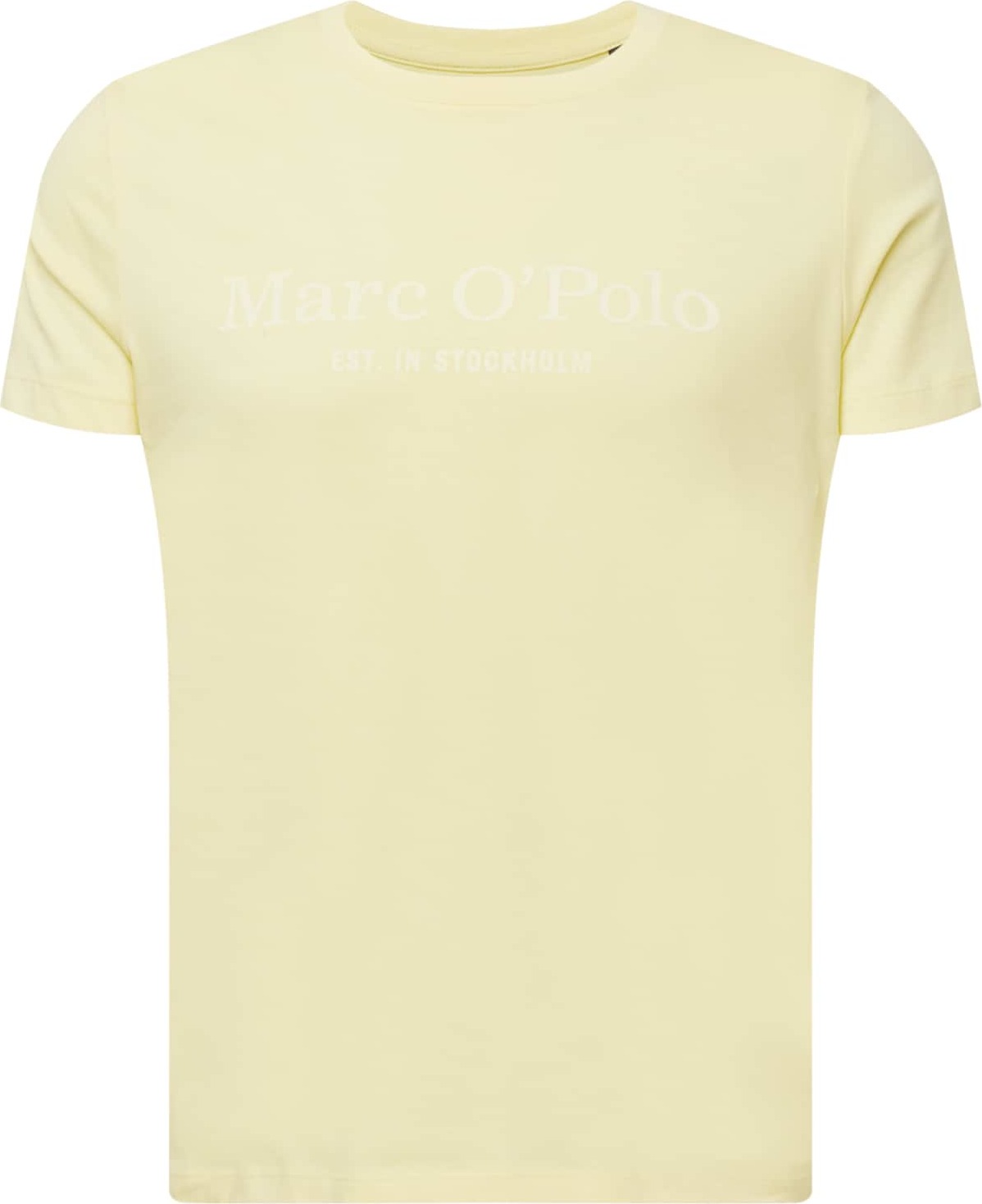 Marc O'Polo Tričko pastelově žlutá / bílá