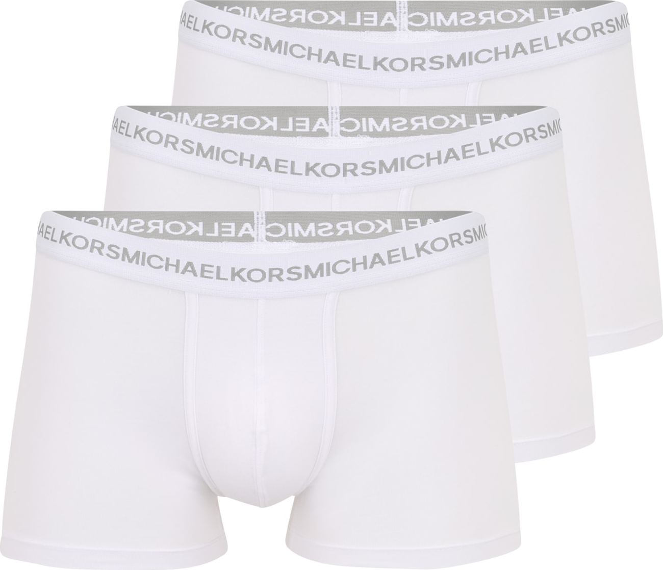 Michael Kors Boxerky bílá / šedobéžová