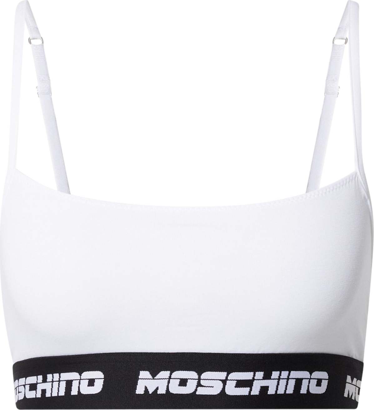 Moschino Underwear Podprsenka 'Fascia' bílá / černá