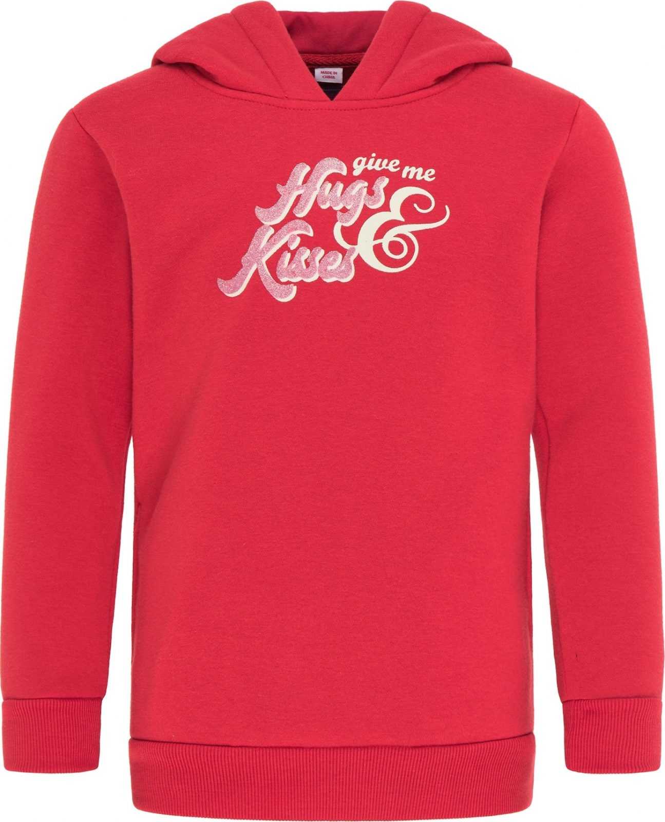 myMo KIDS Mikina grenadina / bílá / růžová