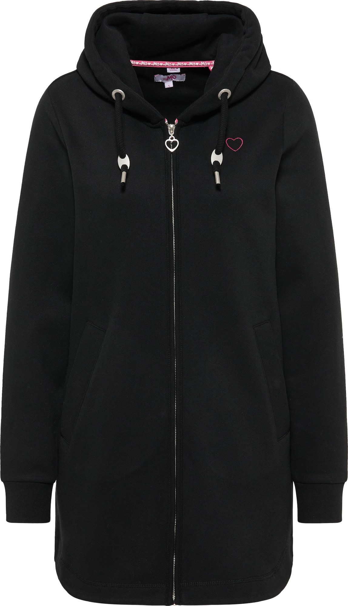 MYMO Mikina s kapucí černá / pink
