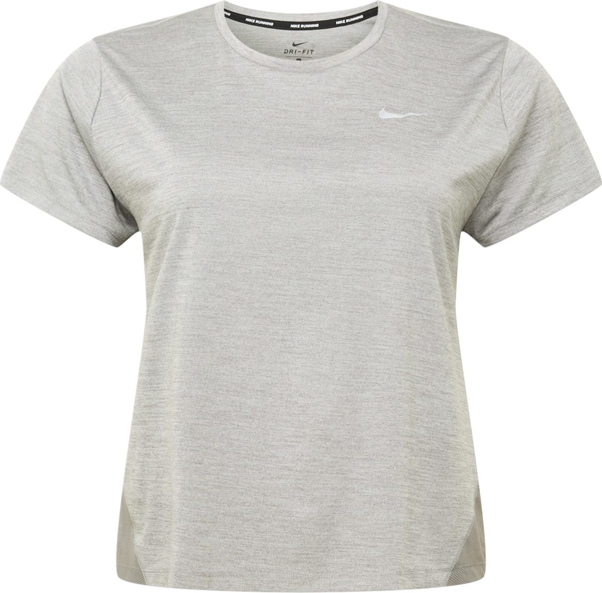 NIKE Funkční tričko 'Miler' šedý melír / barvy bláta