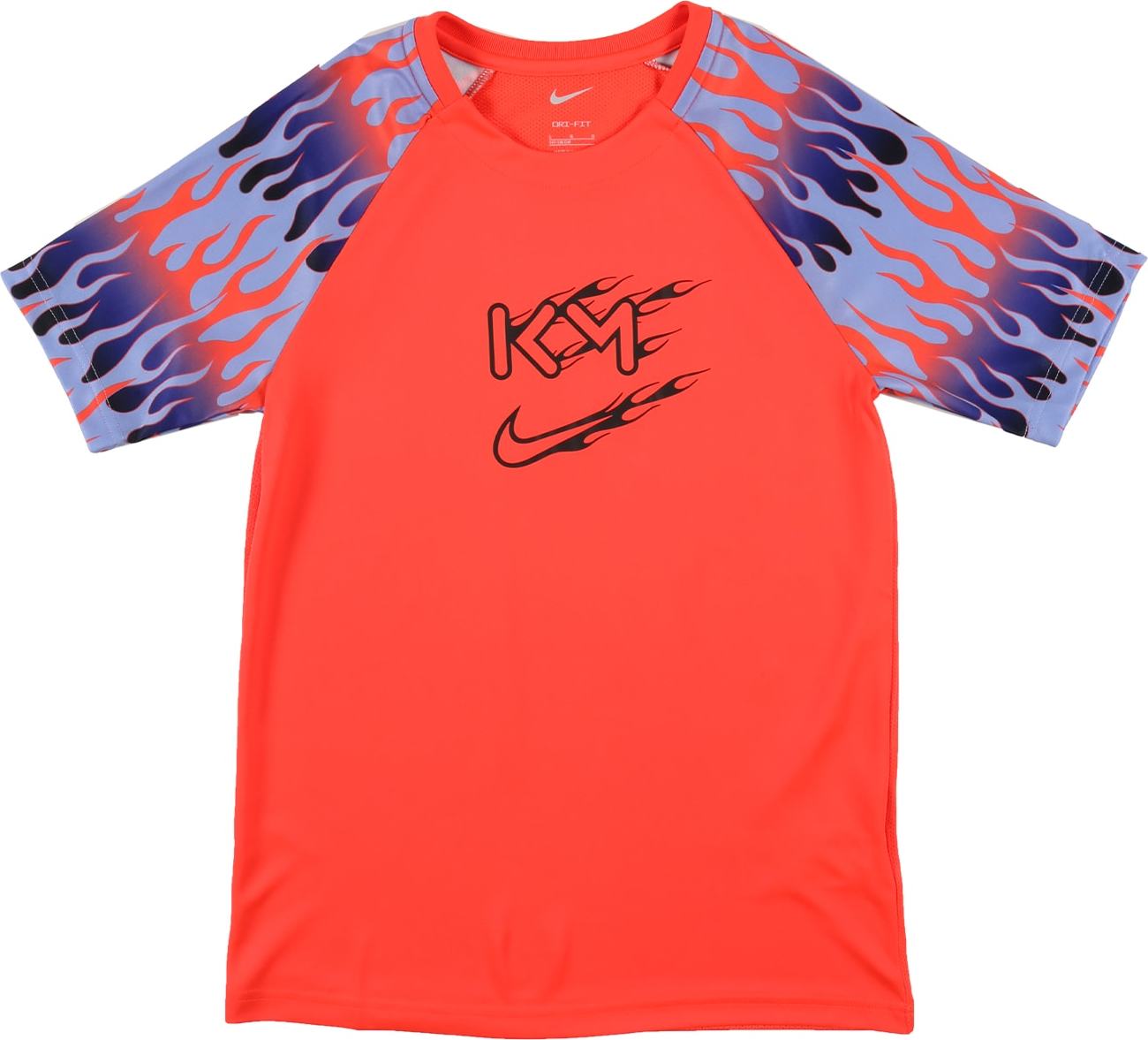 NIKE Funkční tričko oranžově červená / kouřově modrá / noční modrá / černá