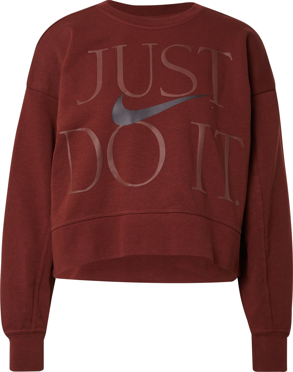 NIKE Sportovní mikina bordó / černá
